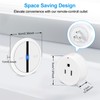 WiFi Smart Outlet Plug with Remote,GREENCYCLE 1PK Portable Remote Control