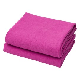 Easter Dishtowels, 100% Linen Kitchen Towels – Ultra Absorbent, Quick Drying, Lint-Free DishTowels – Spring Pink Soft & Durable Tea Towels for Kitchen & Home – (Set of 2, 18x28 inches) - Orchid Pink