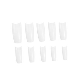 OATIPHO Pcs French Style Fake Nails Tips Natural Artificial Full Cover False Nails Easy to Shape Apply Pc Material Long or Short Length No Odor Safe Comfortable