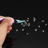 sourcing map 2pcs Craft Tweezers Precision Crossing Lock Curved Stainless
