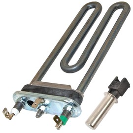 SPARES2GO 1700W Water Heater Element + NTC Sensor Thermistor for Hotpoint Washing Machine - Fitment List D