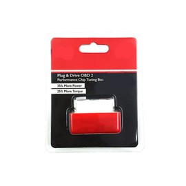 NitroOBD2 Chip Tuning Box for Low Fuel Consumption and High Performance Engine | Suitable for and Gasoline Cars (Red)