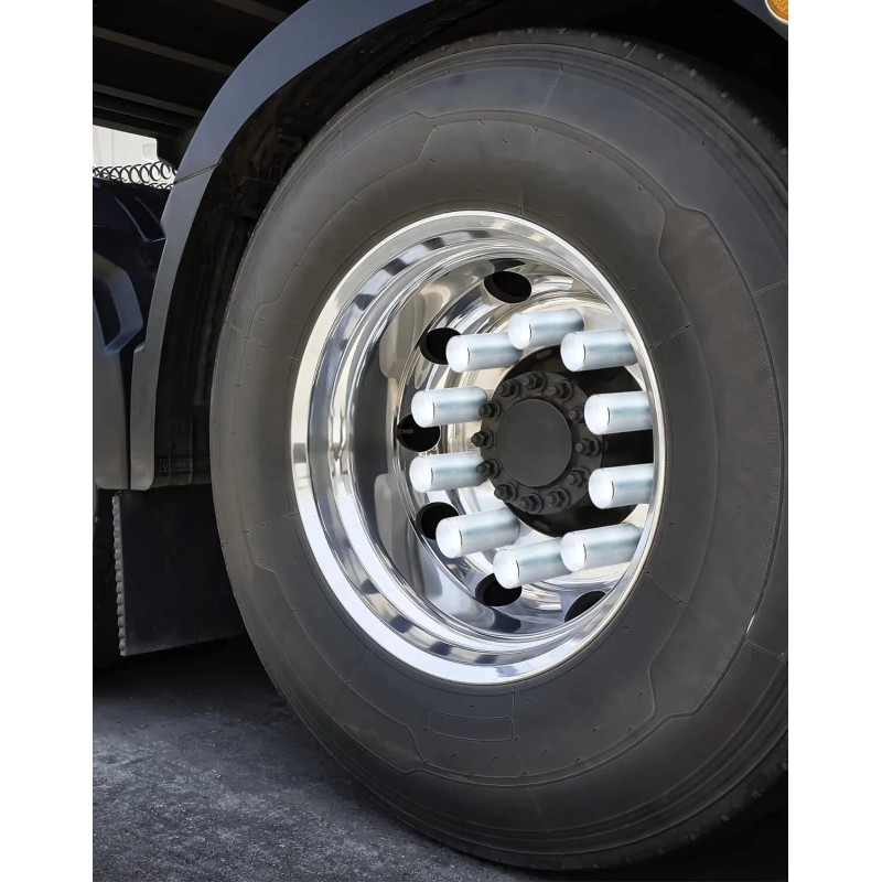 XIUHUA 20PCS 33mm Lug Nut Covers Chrome Screw-On 4" ABS