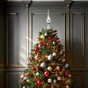 BRUBAKER Christmas Tree Topper Thick Santa - Shiny Christmas Tree