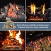 TOSRWGLL Gas Fireplace Glowing Embers,Rock Wool Embers for Indoor Gas