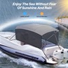 KAKIT 3 4 Bow Bimini Top Replacement Cover, 900D Oxford