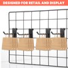 wutfuooo 40 Pack 4 Inch Gridwall Hooks, Grid Panel Hanging