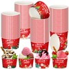 Domensi 100 Pcs Christmas Treat Snack Cups 12 oz Xmas