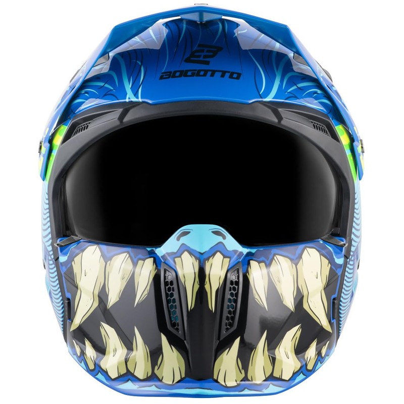 Bogotto Radic Bestia 22.06 Helmet, Blue/Black/Yellow, L