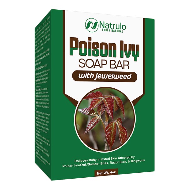 Poison Ivy Soap Bar - All Natural Poison Ivy - Anti-Itch Skin Cleanser Bar for Poison Ivy, Poison Oak & Sumac - Removes Oils, Soothes & Relieves Rashes - 4 oz Bar Made in USA (4 Ounce (Pack of 1))