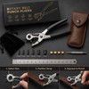 Rotary Leather Hole Punch Pliers for Precision Crafting – Adjustable