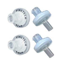 Nylon Syringe Filters 13mm Diameter 0.45μm Pore Size for Laboratory Filtration by Finetech (Pack of 100) Made in Taiwan (100, Nylon 13mm 0.45um)