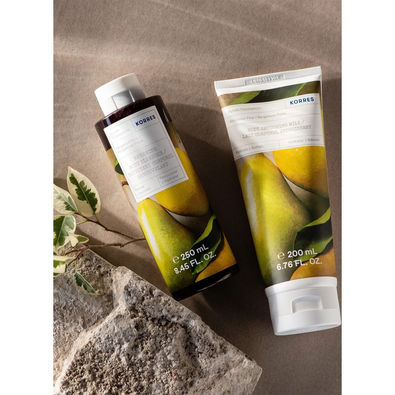 KORRES Bergamot Pear Smoothing Body Milk with Aloe Vera Vegan