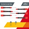 Wiha PicoFinish® 42990 Precision Screwdriver Set, Slotted, Phillips 7 Pieces
