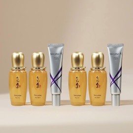 Sooryehan Hwayun 3 types skin x 2 + emulsion x 2 + freckle cream x 2 single item women's basic cosmetics set / 수려한 화윤 3종 스킨x2개+에멀전x2개 +기미크림x2 단품 여성 기초화장품세트