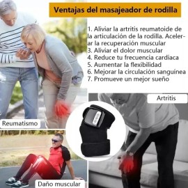 Rodillera Eléctrica Con Masaje Vibración Térmico 3 En 1
