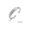 Sterling Silver Multi Line Diamond Cut Bangle Bracelet