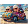 1000pcs Happy Grandma Paper Puzzle - Large Puzzle Toy Adult