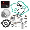 Engine Rebuild Gasket KIT W Piston & Rings & Seals