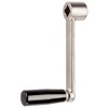 HALDER 24330.0520 Hand Cranks, Steel, Black, Length 80 mm/s=10 mm