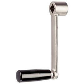 HALDER 24330.0520 Hand Cranks, Steel, Black, Length 80 mm/s=10 mm