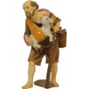 FADEDA Shepherd with Lamb/Height: 9 cm/Hand-Painted/Detailed Nativity Scene Figures -