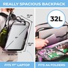 Clear Backpack Heavy Duty has TSA Lock, 2-Way Zipper. PVC
