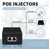 Davuaz 2.5G PoE Injector, 90w Power Supply, PoE Power IEEE