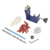 Pocket Hole Jig Kit Dowel System Set Woodwork Guides Joint