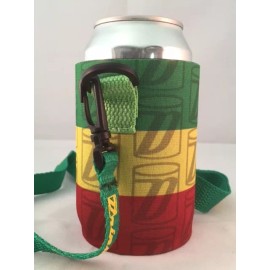 Drink Strap Koozie Holder Necklace Beer Can Bottle Cooler New Drink Strap Rasta