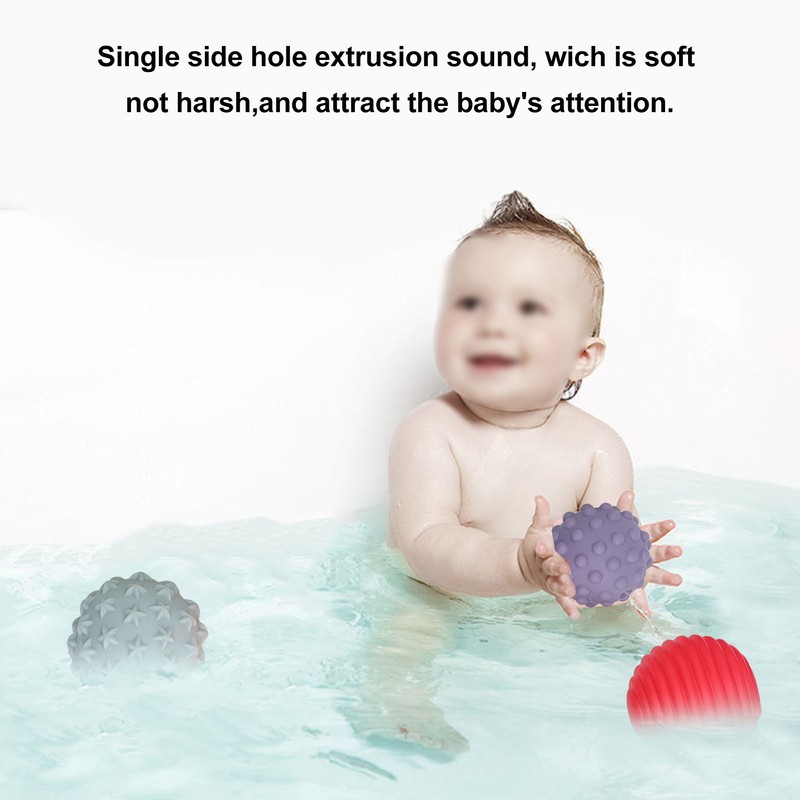 16PCS Baby Soft Textured Sensory Balls Toddlers Exploration Toys Sensory