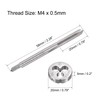 sourcing map Tap M4 x 0.5 mm Thread Cutting Die