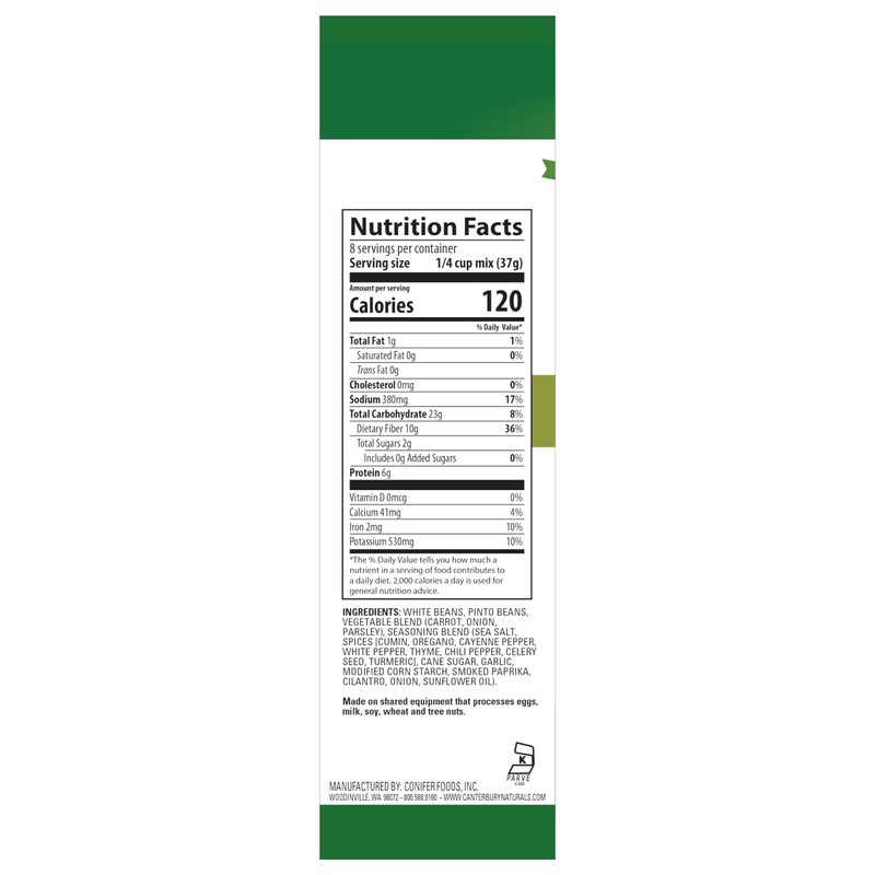 Canterbury Naturals Artisan Soup Mix, White Chicken Chili, Non-GMO, Makes