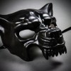 Black Scary Full Face Devil Masquerade Animal Wolf Mask Costume