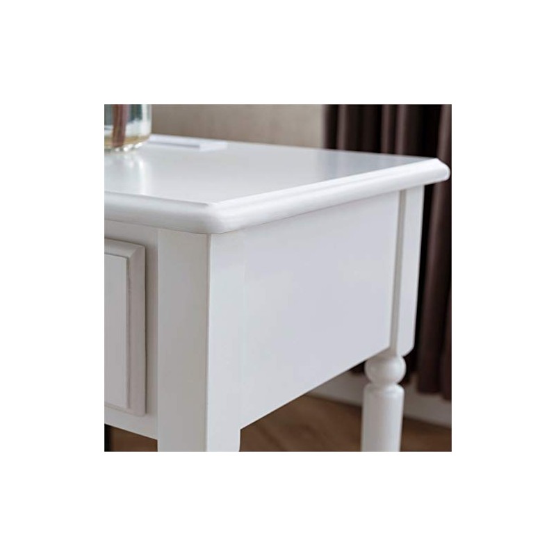 Leick Coastal Notions Nightstand, White