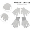 Guantes de baño exfoliantes blancos reversibles para limpieza profunda corporal