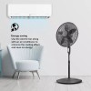 Air Monster 15732-R 18-Inch Diameter 3-Speed Adjustable Height Oscillating Pe...