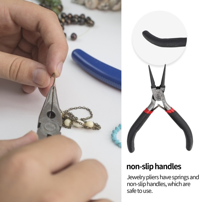 Jewelry Making Tools Pliers Earring Hook Ribbon Buckle Measuring Ruler