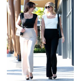 Popilush Body Suits for Womens - Business Casual Outfits Shapewear Bodysuit Tummy Control Square Neck Tank Tops Thong Blue