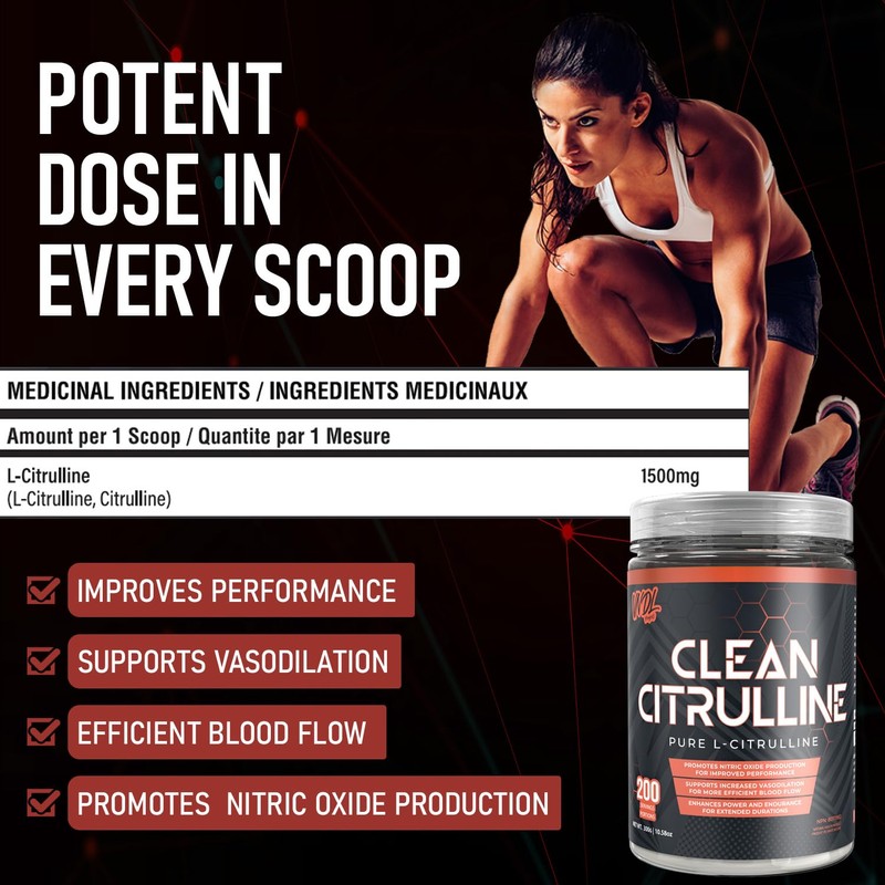 VNDL Clean Citrulline - 100% Pure L-Citrulline Pre Workout Powder