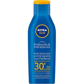 Protector Solar Corporal NIVEA SUN Protección E Hidratación Fps30+ 200Ml, Con Vitamina C Y Ácido Hialurónico,