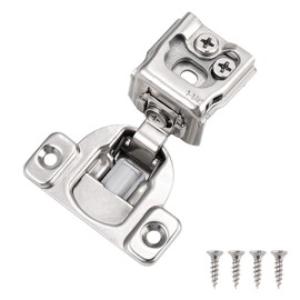 Probrico 1 Pair/2 Pieces Soft Close 1-1/4 Inch Overlay Cabinet Door Hinges, 105 Degree Opening Angel, Concealed Kitchen Cupboard Hinges