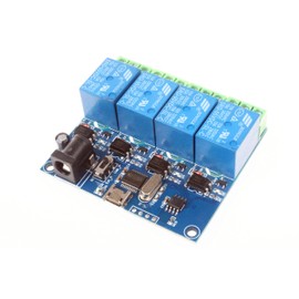 NOYITO 4-Channel Micro USB Relay Module USB Smart Control Switch USB Intelligent Control Switch