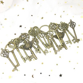 20 abalorios de plata clásico para hacer joyas, colgantes de metal retro para hacer manualidades para collares y pulseras, Metal no precioso., No es una piedra preciosa