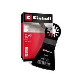 Original Einhell Scraper Flexible 52 mm (Durable Carbon Steel, Open Back Quick Change Function, Suitable for Multitools)