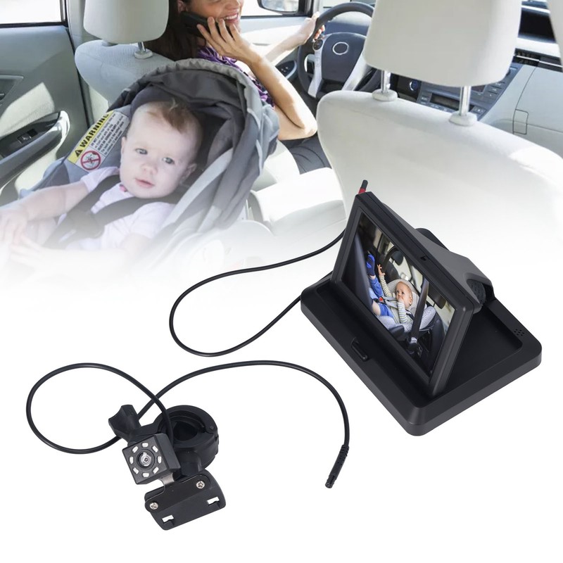 Baby Car Camera Adjustable Clear Bright Wide View Rear Facing