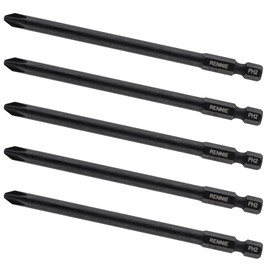 5 x Rennie Tools 110mm Long PH2 Compatible with Makita 6830 6831 Helfer MSV-6 Buhnen 25-45 Autofeed Collated Drywall Screwdriver Gun Bit Heavy Duty Phillips No.2