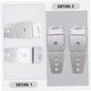 jojofuny 4pcs Dishwasher Stand Dishwasher Anchor Brackets Dishwasher Bracket Replacement
