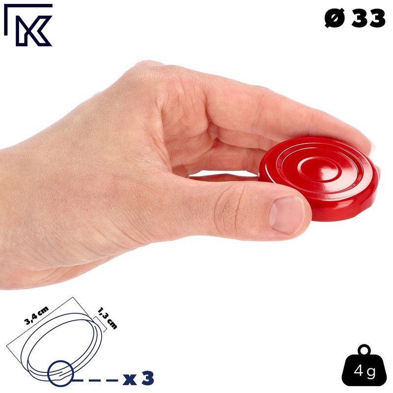 KADAX Screw Cap for Jars, Twist Off Metal Lids fi