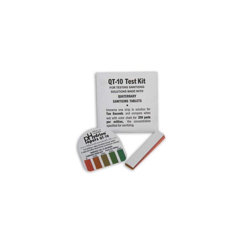EDWARDS-COUNCILOR Steramine Quat Sanitizer Test Strips, 30 x QT-10 Test